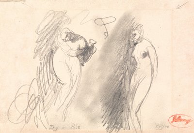 Dos bocetos de una mujer desnuda de George Romney